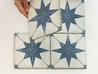 Ursa Navy Star 7.87 x 7.87 Porcelain Tile Sample