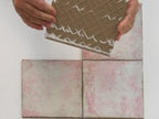 Ursa Pink Square 7.87x7.87 Porcelain Tile Sample