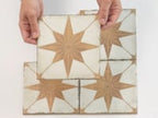 Ursa Terracotta Star 7.87 x 7.87 Porcelain Tile