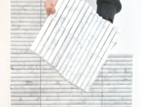 True Carrara Arc Fluted Sample