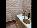 Tera Cotta Geometric Ceramic Wall Tile