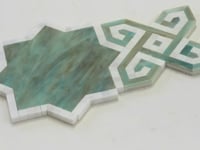 Salma Moss Stained Glass and Dolomite Mosaic Tile