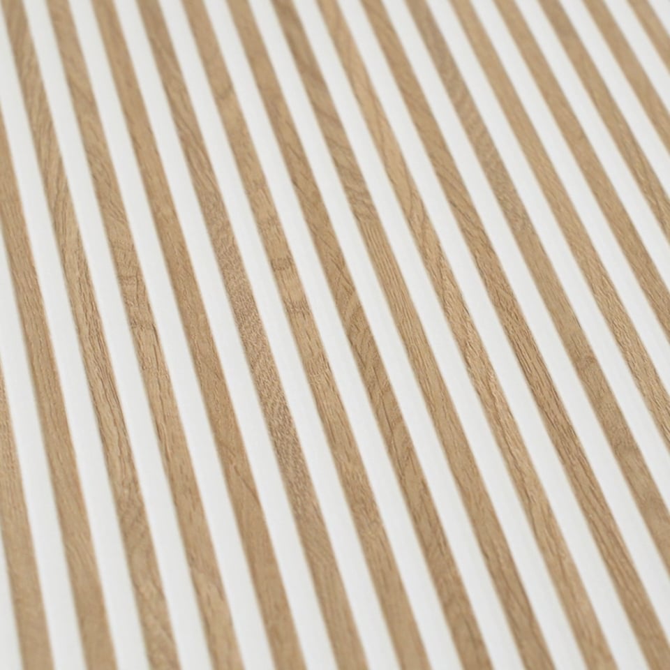 Japandi Contrast White Slat Wall Tile