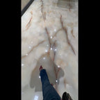 Emporio Soft White Onyx Large Format Porcelain Tile 24x48