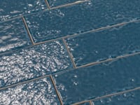 Colobric Dark Blue Brick 2x16 Ceramic Wall Tile Sample