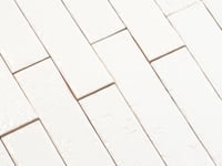 Colobric White Brick 2x16 Ceramic Wall Tile Sample