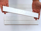 Colobric White Brick 2x16 Ceramic Wall Tile Sample