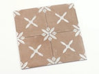 San Clemente Coffee Flower 8.78 x 8.78 Porcelain Tile Sample