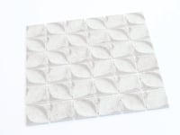 Sagrada Recycled Glass Flor White Mosaic Tile Sample