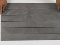 Marmatto Charcoal Gray Porcelain Subway Tile 3x24