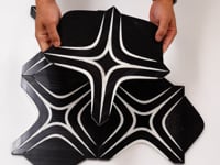 Santorini Retro Star Black Sample