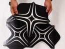 Santorini Retro Star Black Marble Mosaic Tile