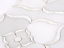 Pearl Flower White Marble & Mother Of Pearl Waterjet Mosaic Tile