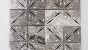 Grey Sparkle Waterjet Marble Mosaic Tile