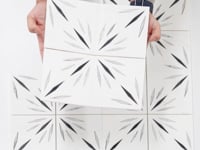 White Sparkle Waterjet Marble Mosaic Tile