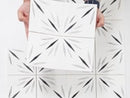 White Sparkle Waterjet Marble Mosaic Tile