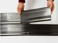 Struktura Silver Dimensional Porcelain Tile Sample
