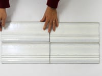 Struktura White Dimensional Porcelain Tile Sample