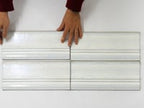 Struktura White Dimensional Porcelain Tile Sample
