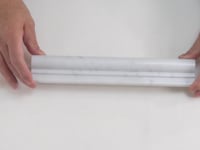 Bianco Carrara Marble Chair Rail Polished