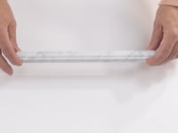 Bianco Carrara Marble Nova Pencil Liner Polished