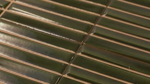 Baldwin Green Textured Ceramic Kit Kat Tile