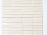Baldwin White Textured Ceramic Kit Kat Tile