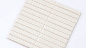 Baldwin White Textured Ceramic Kit Kat Tile