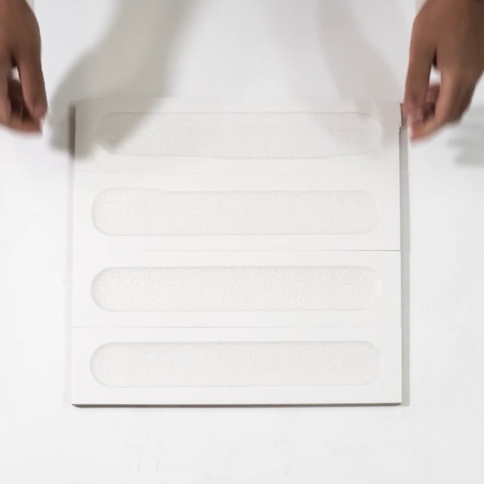 Brio White Dot 3D Ceramic Subway Tile