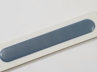 Brio White and Navy Dash 3D Ceramic Subway Tile