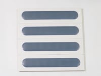 Brio White and Navy Dash 3D Ceramic Subway Tile