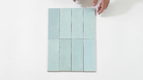 Pavillon Blue Ceramic Subway Tile 2.75x8.05