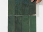 Pavillon Green Ceramic Subway Tile 2.75x8.05