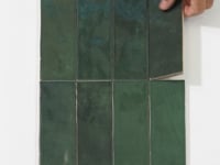 Pavillon Green Ceramic Subway Tile 2.75x8.05