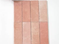 Pavillon Pink Ceramic Subway Tile 2.75x8.05