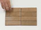Calta Brown Matte Porcelain Subway Tile 2x6
