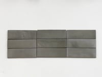 Calta Charcoal Gray Matte Porcelain Subway Tile 2x6