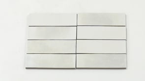 Calta White Matte Porcelain Subway Tile 2x6