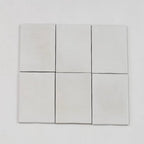 Calta White Matte Porcelain Tile 4x6