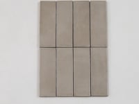 Calta Pearl Gray Gloss Porcelain Subway Tile 2x6