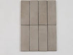 Calta Pearl Gray Gloss Porcelain Subway Tile 2x6