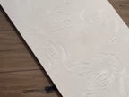 Rowena Impasto Gray Mural Ceramic Tile 18x48