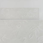 Rowena Impasto Gray Mural Ceramic Tile 18x48