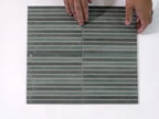 Tira Blue Ceramic Ribbon Tile