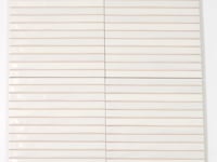 Tira White Ceramic Ribbon Tile