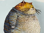 Huggable Kitty Tiled Mosaic Mural