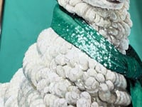 Stylish Sheep Tiled Mosaic Mural