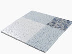 Blue and White Gingham Micro Mosaic Marble Tile