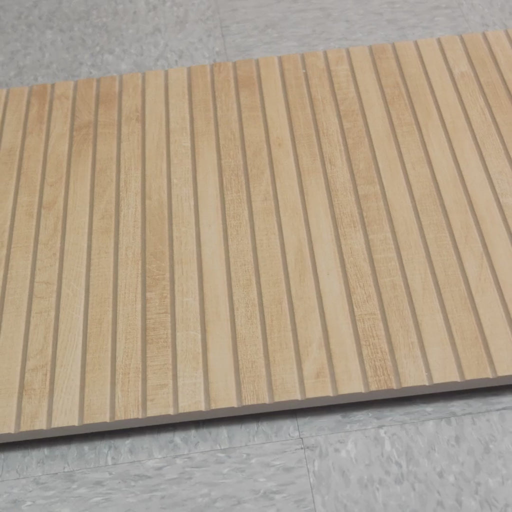 Japandi Natural Slat Wall Tile Sample