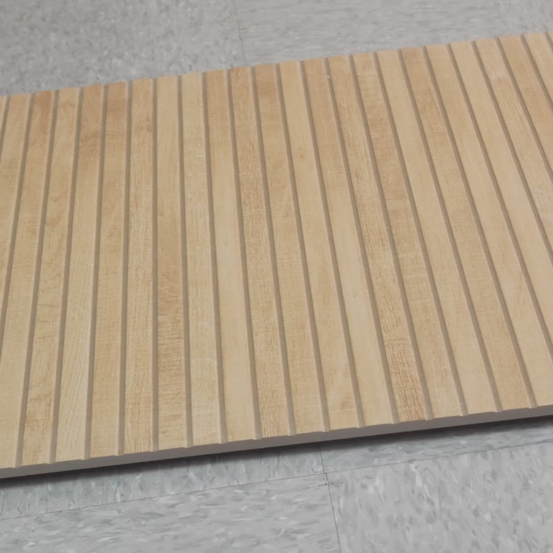 Japandi Natural Slat Wall Tile | Textured Porcelain Tile